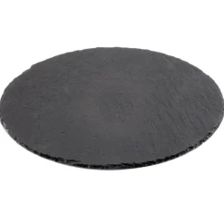 38 cm - Aps Piatto Vassoio Rotondo In Ardesia