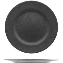 27 cm - Ariane Black Dazzle Piatto Piano In Porcellana - Set 12 Pz