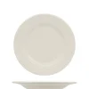 25 cm - Ariane Eclipse Piatto Piano In Porcellana - Set 12 Pz