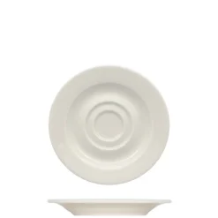 13 cm - Ariane Prime Piattino Tazzina Caffé In Porcellana - Set 12 Pz