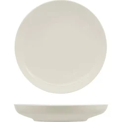25 cm - Ariane Privilege Piatto Fondo In Porcellana - Set 6 Pz
