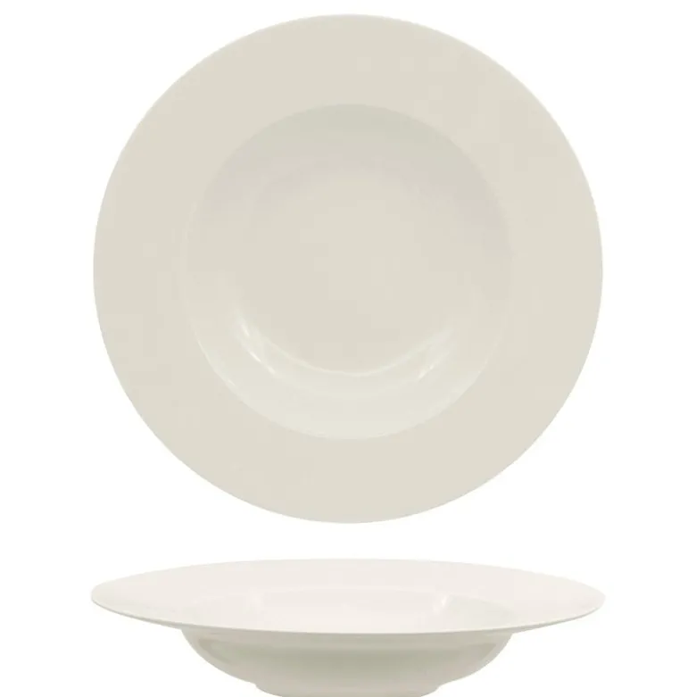 29 cm - Ariane Privilege Piatto Pasta In Porcellana - Set 6 Pz