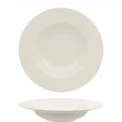 23 cm - Ariane Privilege Piatto Pasta In Porcellana - Set 6 Pz