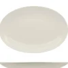 36 cm - Ariane Vital Coupe Piatto Vassoio Ovale In Porcellana - Set 6 Pz