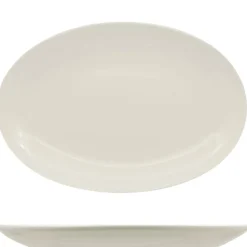 36 cm - Ariane Vital Coupe Piatto Vassoio Ovale In Porcellana - Set 6 Pz