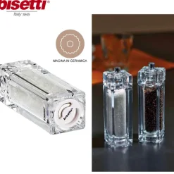 14.5 cm - Bisetti Como Macina Sale Quadrato In Acrilico