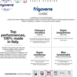 10 cm - Bormioli Rocco Frigoverre Classic Contenitore Per Alimenti Alto
