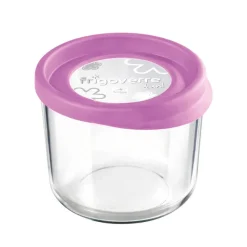 12 cm - Bormioli Rocco Frigoverre Fun Contenitore Per Alimenti Rotondo In Vetro