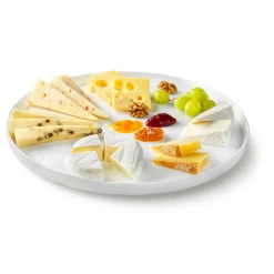 32 cm - Bormioli Rocco Grangusto Alta Cucina Piatto Piano In Vetro Opale Temperato - Set 6 Pz
