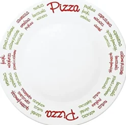 33 cm - Bormioli Rocco Ronda Piatto Pizza In Vetro Opale - Set 6 Pz