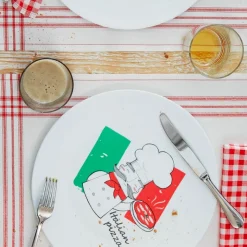33 cm - Bormioli Rocco Ronda Piatto Pizza In Vetro Opale Temperato - Set 2 Pz