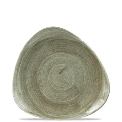 22.9 cm - Churchill Stonecast Piatto Piano Triangolare In Porcellana Vetrificata