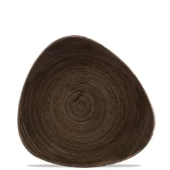 22.9 cm - Churchill Stonecast Piatto Piano Triangolare In Porcellana Vetrificata