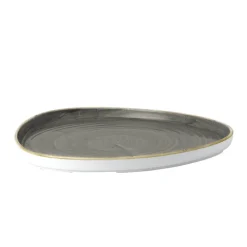 20 cm - Churchill Stonecast Piatto Piano Triangolare In Porcellana Vetrificata