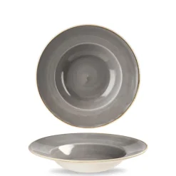 24 cm - Churchill Stonecast Piatto Pasta Rotondo In Porcellana Vetrificata