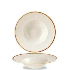 24 cm - Churchill Stonecast Piatto Pasta Rotondo In Porcellana Vetrificata