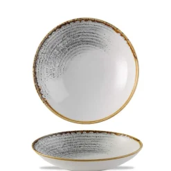 18.2 cm - Churchill Studio Prints Homespun Piatto Fondo In Porcellana Vetrificata