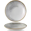 24.8 cm - Churchill Studio Prints Homespun Piatto Fondo In Porcellana Vetrificata