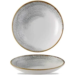 24.8 cm - Churchill Studio Prints Homespun Piatto Fondo In Porcellana Vetrificata