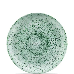 28.8 cm - Churchill Studio Prints Mineral Green Piatto Piano In Porcellana Vetrificata