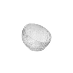 9.5 cm - Crackle Coppa Dessert Satinato in Vetro - Set 6 Pezzi