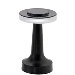 19.3 cm - Disco Lampada Da Tavolo Dimmerabile In Alluminio