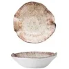 21 cm - Effetto Legno Piatto Fondo In Porcellana - Set 6 Pz