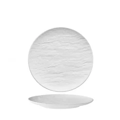 21 cm - Erosion Piatto Frutta Dessert In Porcellana - Set 6 Pz
