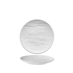 13 cm - Erosion Piatto Pane In Porcellana - Set 12 Pz