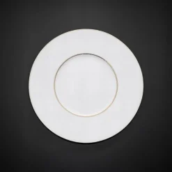 23 cm - Essentia Ligne D'Or Piatto Frutta Dessert In Porcellana - Set 6 Pz