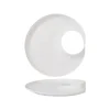 26 cm - Essentia Magnesium Hole Piatto Presentazione Rotondo In Porcellana - Set 2 Pz
