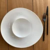 31.7 cm - Essentia Magnesium Orbit Piatto Presentazione Rotondo In Porcellana - Set 2 Pz
