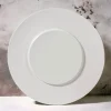 30.6 cm - Essentia Magnesium Podium Piatto Presentazione Rotondo In Porcellana - Set 2 Pz
