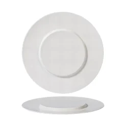 30.6 cm - Essentia Magnesium Podium Piatto Presentazione Rotondo In Porcellana - Set 2 Pz