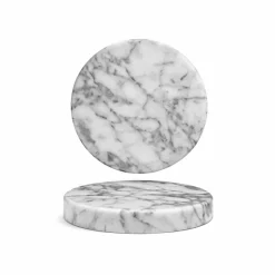 13 cm - Essentia Marble Piatto Presentazione Rotondo In Marmo