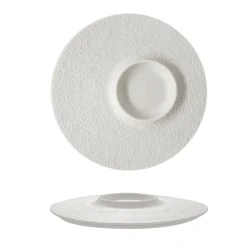 30.5 cm - Essentia Moon Piatto Presentazione Decorato In Porcellana Set 4 Pz