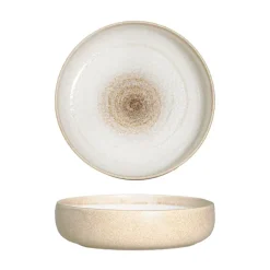 20 cm - Gemscape Sabbia Piatto Fondo Bordo Alto In Porcellana Set 3 Pz