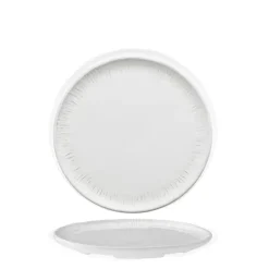 22 cm - Graffito Piatto Frutta Dessert In Porcellana - Set 4 Pz