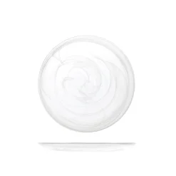 21 cm - H&H Alabastro Piatto Frutta In Vetro - Set 6 Pz