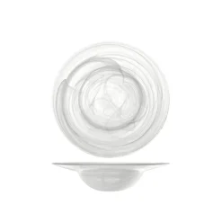 23.5 cm - H&H Alabastro Piatto Pasta In Vetro - Set 6 Pz