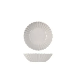 18 cm - H&H Lotus Piatto Fondo In Stoneware - Set 6 Pz