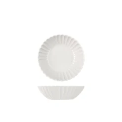 18 cm - H&H Lotus Piatto Fondo In Stoneware - Set 6 Pz