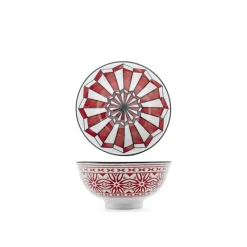 12 cm - H&H Nomad Bruno Barbieri Coppa Poke Texture Assortite In Porcellana Premium - Set 6 Pz