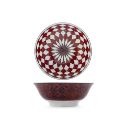 21 cm - H&H Nomad Bruno Barbieri Coppa Poke Texture Assortite In Porcellana Premium - Set 4 Pz