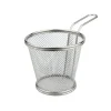 12 cm - Ilsa Mini Cestello Porta Snack Rotondo In Acciaio Inox 18/10