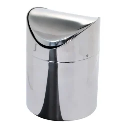 12 cm - Ilsa Mini Pattumiera Da Tavola In Acciaio Inox