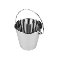 9 cm - Ilsa Miniporzioni Mini Secchiello Porta Snack In Acciaio Inox