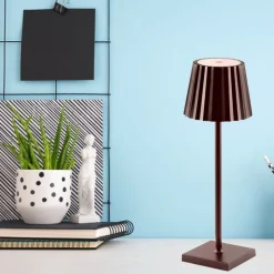 38 cm - K-Light Lampada Da Tavolo In Alluminio