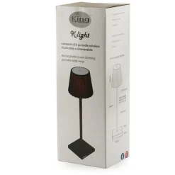 38 cm - K-Light Lampada Da Tavolo In Alluminio