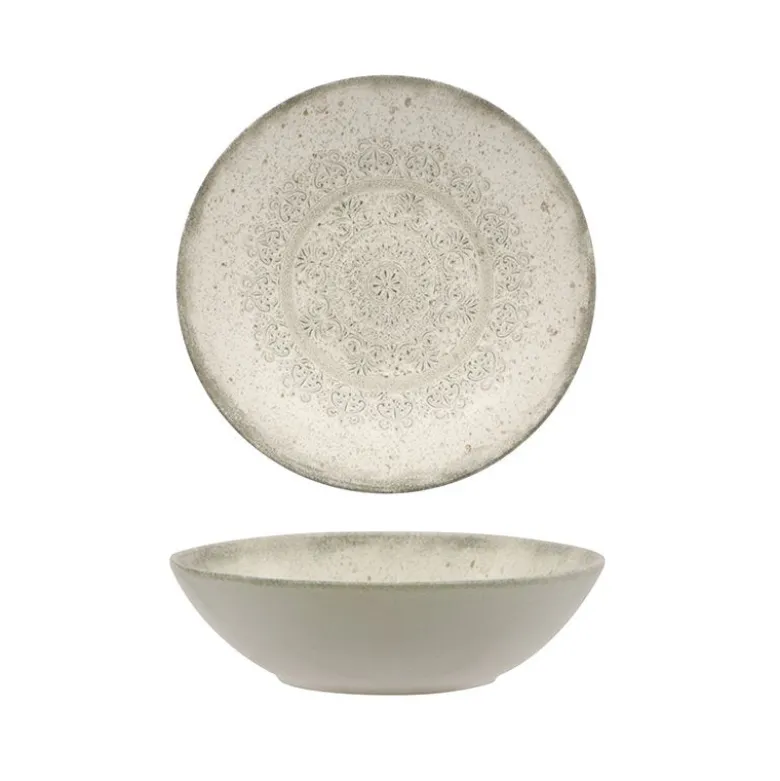 17 cm - Lace Insalatiera In Stoneware - Set 4 Pz